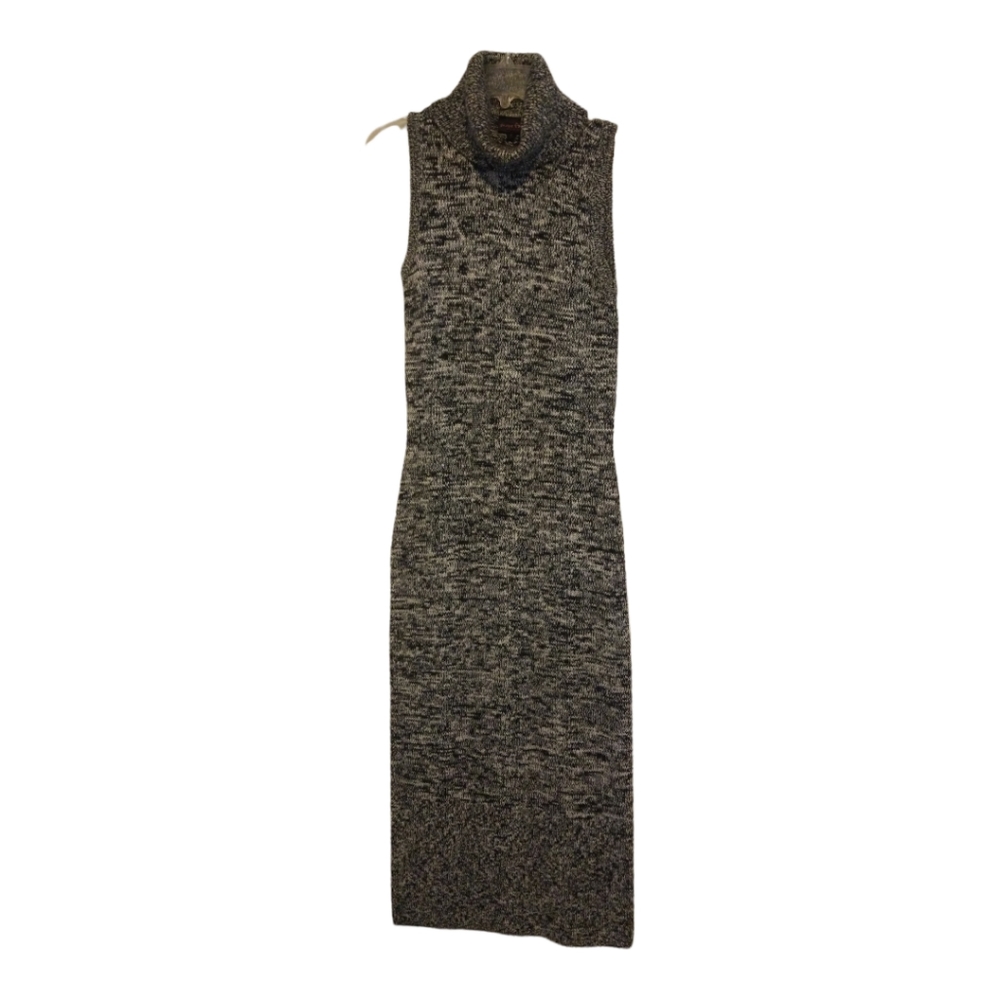 Shapefx Maxi Sweater Dress in Blk/Grey/Wht Heather